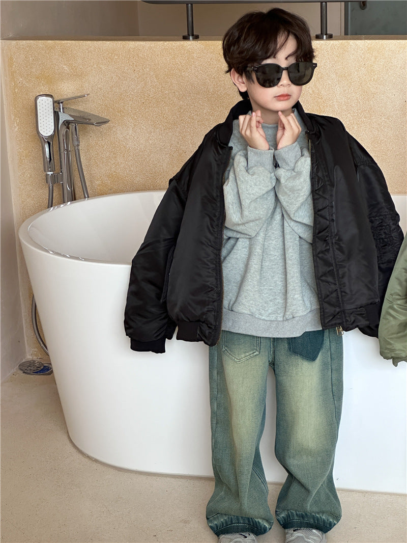 Children's Pilot Loose Baseball Uniform Coat