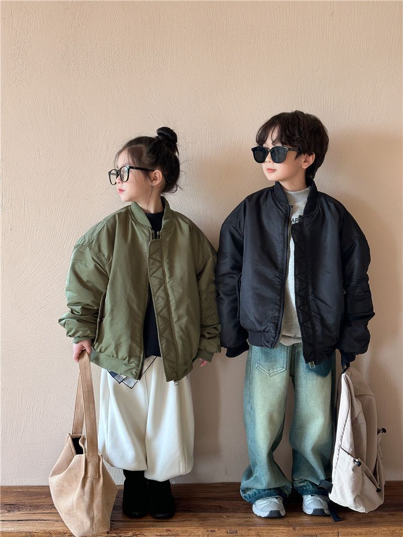 Children's Pilot Loose Baseball Uniform Coat
