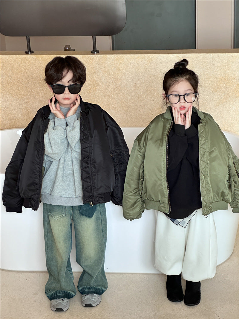 Children's Pilot Loose Baseball Uniform Coat