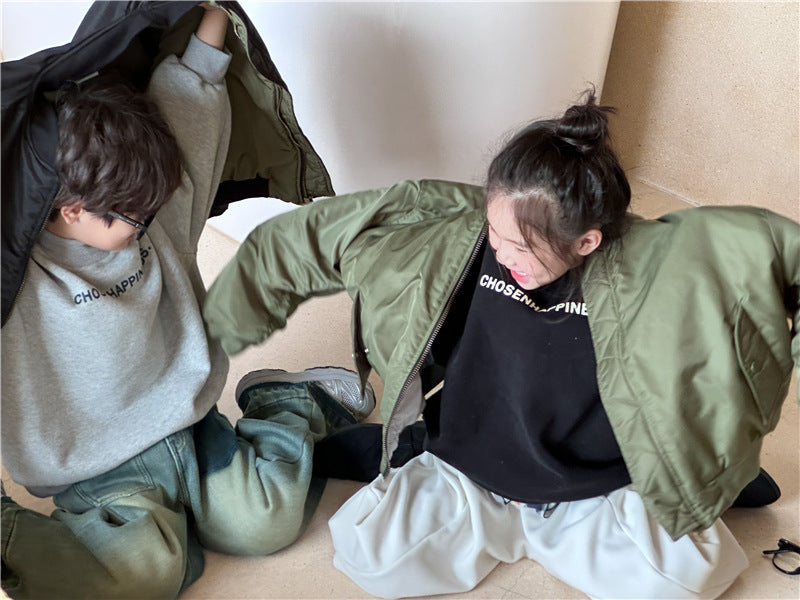 Children's Pilot Loose Baseball Uniform Coat