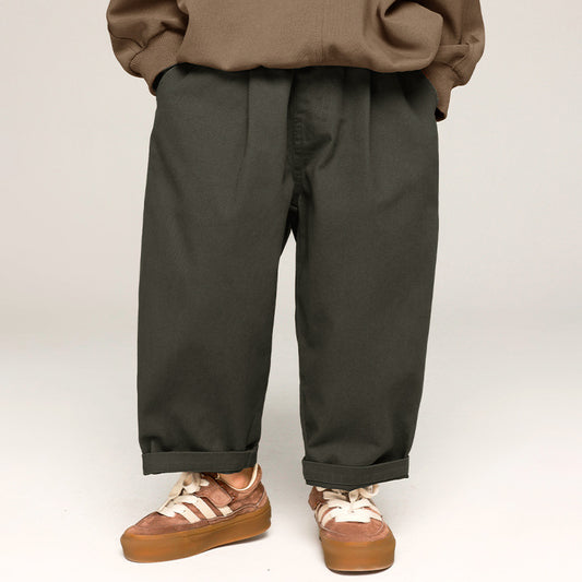 Boys' Casual Pants Solid Color Trousers Baggy Pants