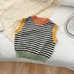 Vintage Striped Kids Pullover Vest