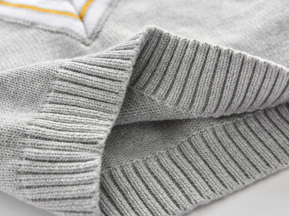 Children's Sweater Vest Pullover Bottoming Shirt
