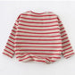Fashion Striped Print 2021 Kids Baby Girls Clothes Cotton Long Sleeve T Shirts For Children Girls Autumn Spring Baby Clothing