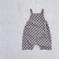 Plaid and dot jumpsuit