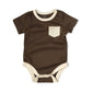 Baby Summer Short-Sleeved Cotton Triangle Romper For Men And Women