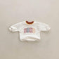 New Baby Letter Print Romper Pure Cotton Long Sleeve