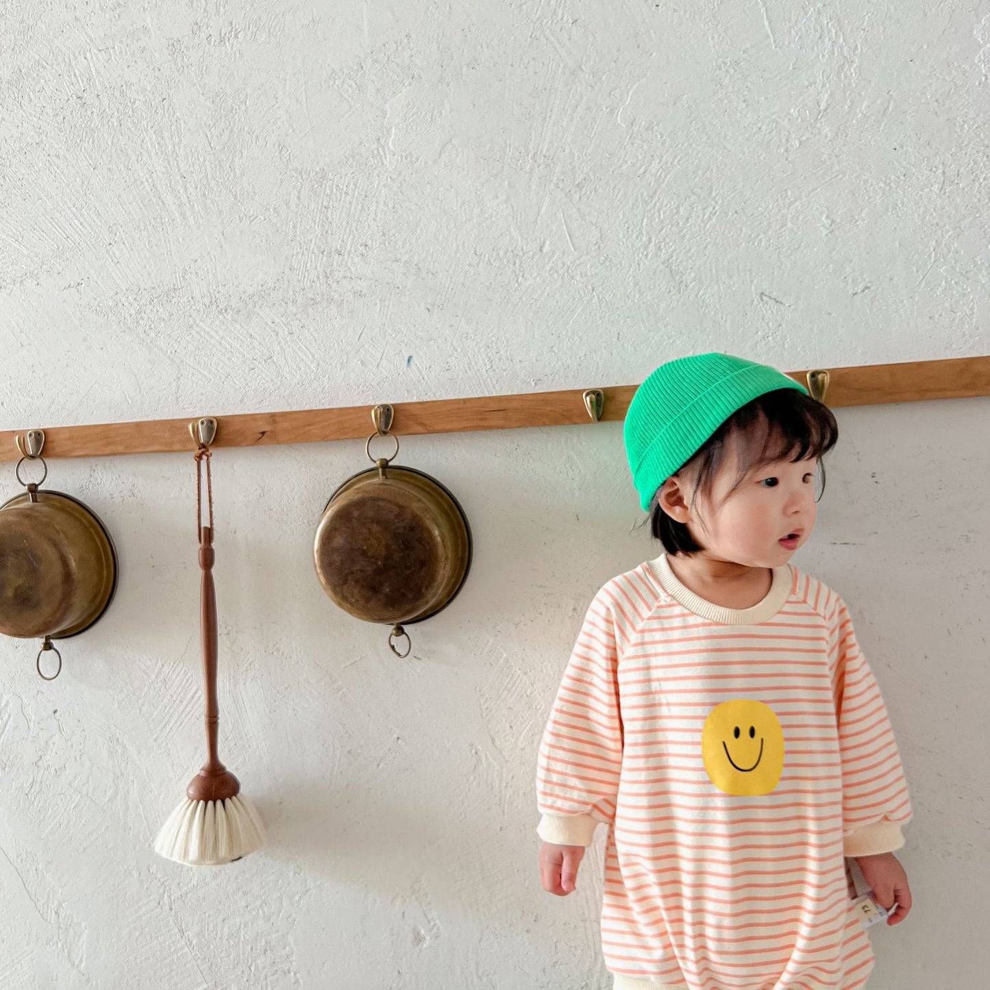 Stripes & Happy Face one piece