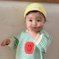 Stripes & Happy Face one piece
