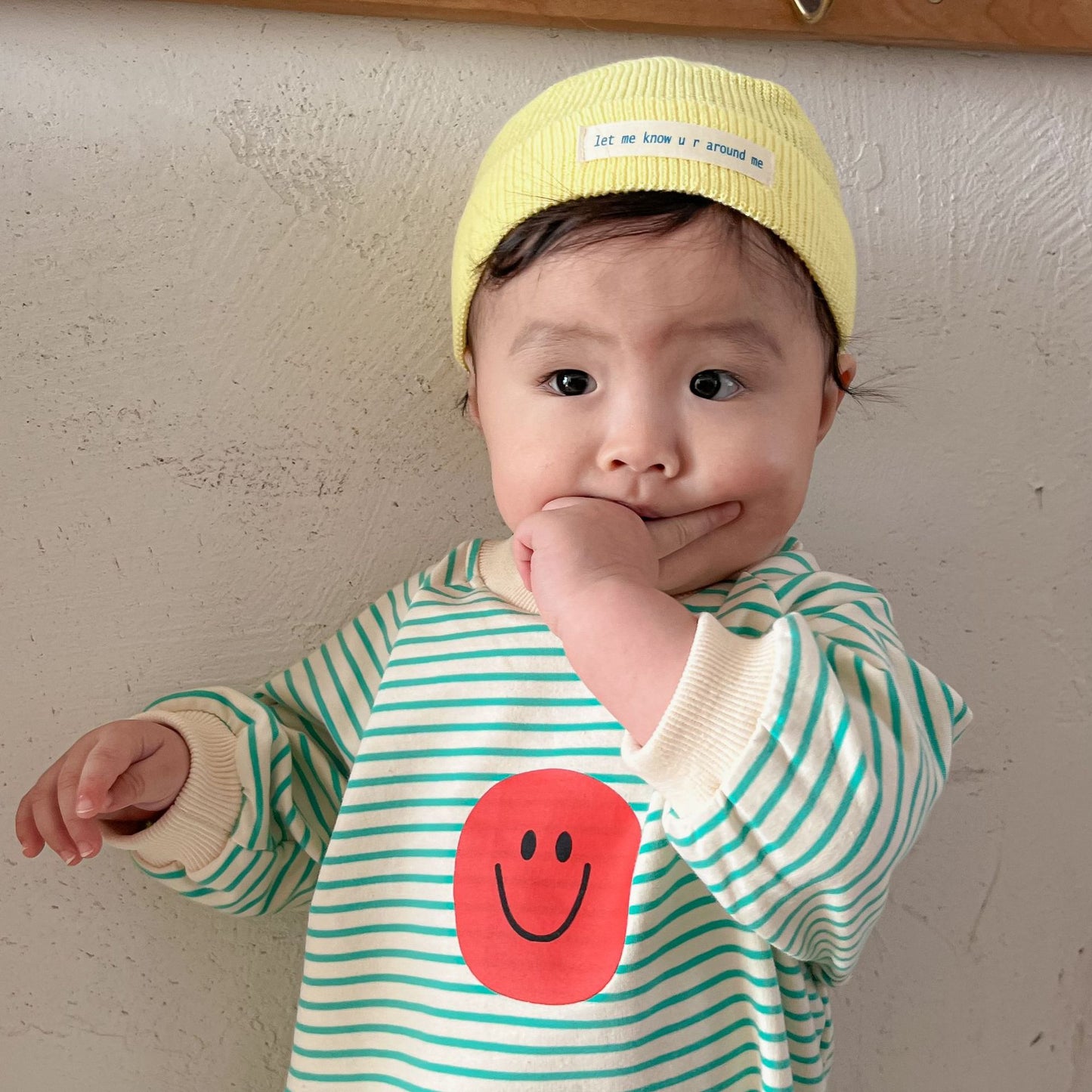 Stripes & Happy Face one piece